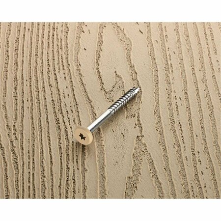 Tinkertools No.9 x 1.87 in. Star Pan Head Epoxy Coated Stainless Steel Fascia Screws, Sand TI2740593